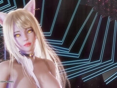 [mmd] Secret Number - Got That Boom Ahri Akali Seraphine Kaisa Evelynn Sexy Naked Dance