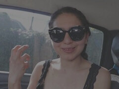 Grosser arsch, Auto, Handjob, Latina, Massage