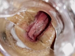 Big Brown Asshole Opened Close-up to Camera