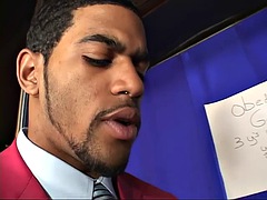 Anal, Nana, Grosse bite, Noire, Tir de sperme, Noir ébène, Hard, Interracial