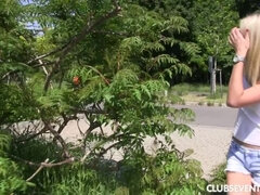 Bionda, Pompino, Club, Hardcore, All'aperto, Pubblico, Rasata, Ragazza