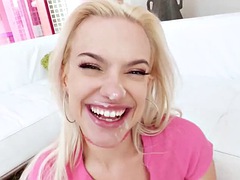 Analno, Velik kurac, Blondinka, Fafanje, Stopala, Stopala fetiš, Lizanje, Obrito