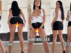 아마추어, 흑갈색 머리, 여자 지배, 힐, 인도네시아, 밀프, 보지, 혼자