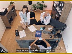 Piękna, Słodka, Czeski, Biuro, Rzeczywistość, Uwiedziony, Tatuaż, Cycki