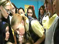 Schoolgirl Rides Until He Cums