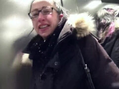 German milf with glasses succumbs to raw passion in a pickup