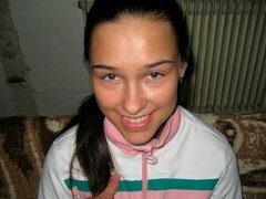 Amatør, Stor pik, Pik sutte, Hundestilling, Naturlige bryster, Høj, Teenager, Bryster