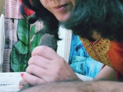 Leie, Grosser schwanz, Schwarz, Blasen, Handjob, Selbstgemacht, Indisch, Hure