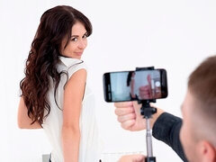 오랄섹스, 흑갈색 머리, 키스, 면도된, 빼빼한, 청소년, 젖가슴