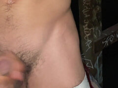 Big Dick Twink Solo Jerk off Big Cumshot Public Caught Jerking off Hung Papi