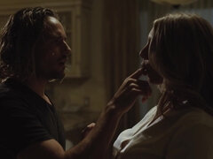 아메리카인, 엉덩이, 금발의, Hd, 남편, 밀프, 문신