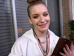 Amerikaans, Grote lul, Sperma shot, Arts, Sperma in gezicht, Handbeurt