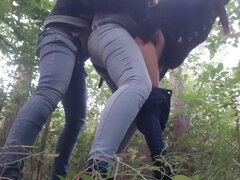 Amateur, Lesbienne, De plein air, Strapon, Plan cul à trois