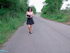 Public agent social influencer Katy Rose gets fucked in the forest
