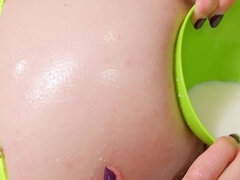 Extreme Milk Squirting & Insertion Enema