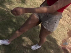 Leie, Arsch, Braunhaarige, Besamung, Orgasmus, Pov, Öffentlich, Muschi