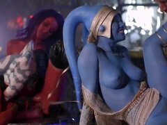 Azjatka, Blondynka, Sperma, Obciąganie, Masturbacja, Orgia, Ogolona, Cycki