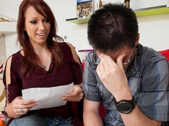 Grosser arsch, Grosser schwanz, Grosse titten, Blasen, Hundestellung, Milf, Rotschopf, Titten