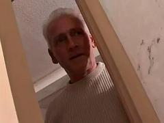 Busty Blonde Babe in bathroom ft. Unknown: Blowjob, Doggy  Licking Porn