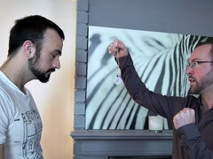 IR mesmerized 3some for hungry bottoms with hairy chests