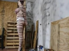 Bound and bouncing fat udders