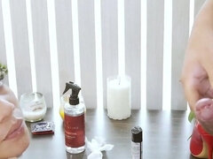 Amatör, Stor stjärt, Avsugning, Latina, Massage, Spanking