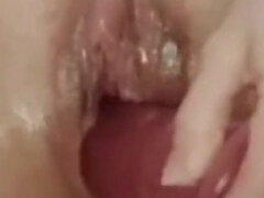 Enthousiasteling, Grote kont, Seksspeelgoed, Europees, Vrouw, Masturbatie, Moeder die ik wil neuken, Spaans