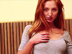 METART - red-haired Michelle H disrobing