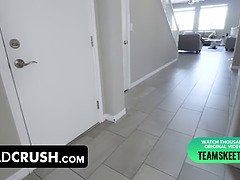 Horny Stepdad Pounds His Stepsons Hot Girlfriend And Cums Inside Her Tight Pussy