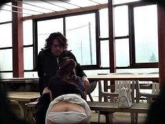 Mamada, Atrapados, Pareja, Corridas, Linda, Japonés, Besar, Strapon