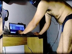 Amateur, Papa, Homosexuelle, Poilue, Masque, Solo