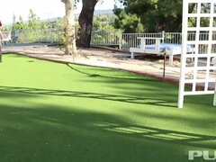 Stora tuttar, Blondin, Fingering, Lesbisk, Milf, Utomhus, Stockings, Tatuering