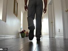 HOTWIFE XXX - Nervous Wife Hooks Up With Husband s Co-Worker