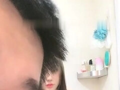 Amateur, Asiático, Chino, Garganta profunda, Solo, Camara web