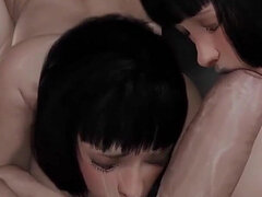 Tridimensionnel, Anal, Gros cul, Grosse bite, Gros seins, Béant, Hard, Rugueux