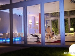 Hard Double Fuck for Claire Castel in a Swinger Private Party