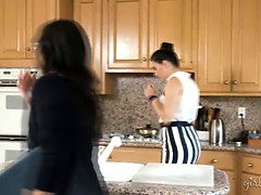 Amerikanisch, Arsch, Schönheit, Braunhaarige, Hd, Lesbisch, Masturbation, Muschi