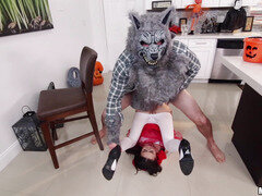 Little Red Riding Hood Kharlie Stone gets fucked by grey wolf