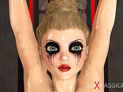 Sex slave, ass fuck, 3d animated