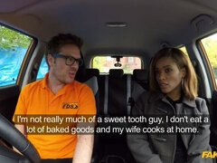 Ebonys lesson ends in creampie