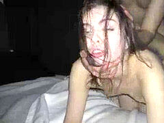 Amateur, Collège université, Tir de sperme, Petite amie, Fait maison, Orgasme, Adolescente, Plan cul à trois