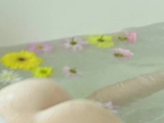 Popó, Szőke, Maszti, Természetes mellek, Filigrán alkatú, Nuni, Egyedül, Nedves