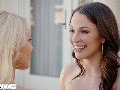 Babe, Blond, Brunette, Par, Pikk, Ungarsk, Pornostjerner, Student