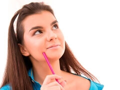 Pik sutte, Brunette, Give finger, Håndjob, Slikning, Fisse, Mager, Bryster