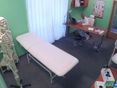 Fake Hospital - Patient Orgasms Cunt Juice On Desk 1