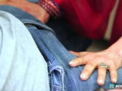 아시안, 오랄섹스, 흑갈색 머리, 사정 샷, 밀프