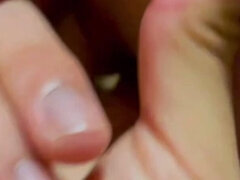 素人, デカ尻, カップル, 指いじり, 小柄, オマンコ, トイレ