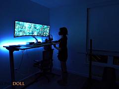 Enthousiasteling, Lieveling, Grote mammen, Chinees, Alleen, Tieten likken