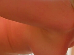 Grosse titten, Blondine, Blasen, Sperma im mund, Doppelpenetration, Lingerie, Rau