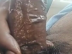 Grosser schwanz, Auto, Masturbation